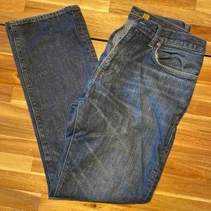 J. Crew Slim Straight Jeans, dark wash, Men's Sz 32x32.